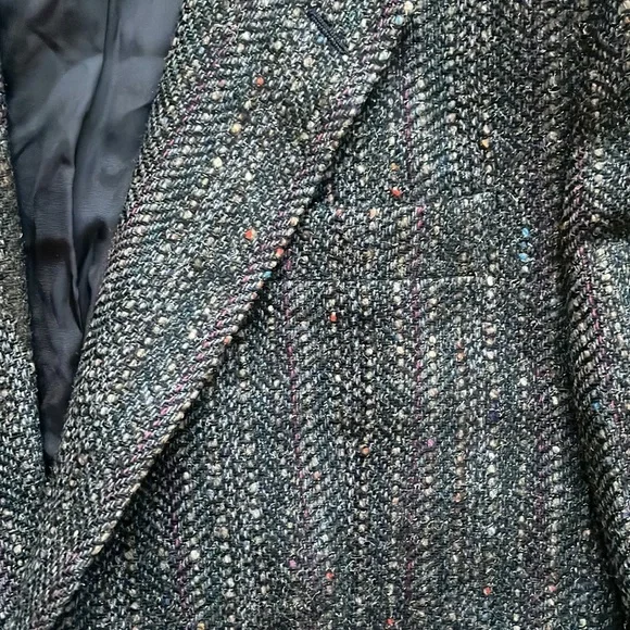 Givenchy Virgin Wool Multicolor Tweed Blazer | L - Picture 5 of 13
